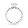 Compass Set Four Claw Round Solitaire Diamond Ring Side View White Gold Compass Set Four Claw Round Solitaire Diamond Ring Side View White Gold