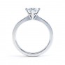 Compass Set Four Claw Round Solitaire Diamond Ring Side View White Gold Compass Set Four Claw Round Solitaire Diamond Ring Side View White Gold