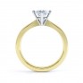 Compass Set Four Claw Round Solitaire Diamond Ring Side View Yellow Gold Compass Set Four Claw Round Solitaire Diamond Ring Side View Yellow Gold