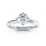 Compass Set Four Claw Round Solitaire Diamond Ring Top View White Gold Compass Set Four Claw Round Solitaire Diamond Ring Top View White Gold
