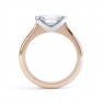 Sideways East-West Set Marquise Diamond Ring Side View Rose Gold Sideways East-West Set Marquise Diamond Ring Side View Rose Gold