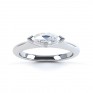 Sideways East-West Set Marquise Diamond Ring Top View Platinum Sideways East-West Set Marquise Diamond Ring Top View Platinum