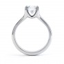 Side view of the Paris, split shoulder diamond solitaire engagement ring, white gold Side view of the Paris, split shoulder diamond solitaire engagement ring, white gold