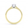 Yellow gold side view of the emerald cut diamond solitaire engagement ring finesse Yellow gold side view of the emerald cut diamond solitaire engagement ring finesse