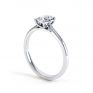 Another view of the single emerald cut diamond solitaire ring Another view of the single emerald cut diamond solitaire ring