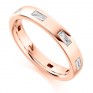 0.55cts Flush Set Baguette Cut Diamond Band In Rose Gold 0.55cts Flush Set Baguette Cut Diamond Band In Rose Gold