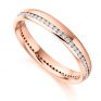 0.31cts Round Diamond Offset Channel Eternity Ring In Rose Gold 0.31cts Round Diamond Offset Channel Eternity Ring In Rose Gold