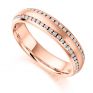 0.50ct Double Edged Channel Set Diamond Eternity Ring In Rose Gold 0.50ct Double Edged Channel Set Diamond Eternity Ring In Rose Gold