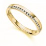 0.12cts Offset Channel Diamond Half Eternity Ring In Yellow Gold 0.12cts Offset Channel Diamond Half Eternity Ring In Yellow Gold