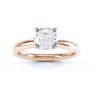 Ella engagement ring R1D004 top view in rose gold Ella engagement ring R1D004 top view in rose gold