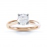 Ella engagement ring R1D004 top view in rose gold Ella engagement ring R1D004 top view in rose gold