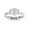 Chloe engagement ring white gold top view Chloe engagement ring white gold top view