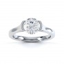 Chloe engagement ring white gold top view Chloe engagement ring white gold top view