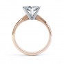 Tiffany Style Compass Set 4 Claw Diamond Ring Side View Rose Gold Tiffany Style Compass Set 4 Claw Diamond Ring Side View Rose Gold