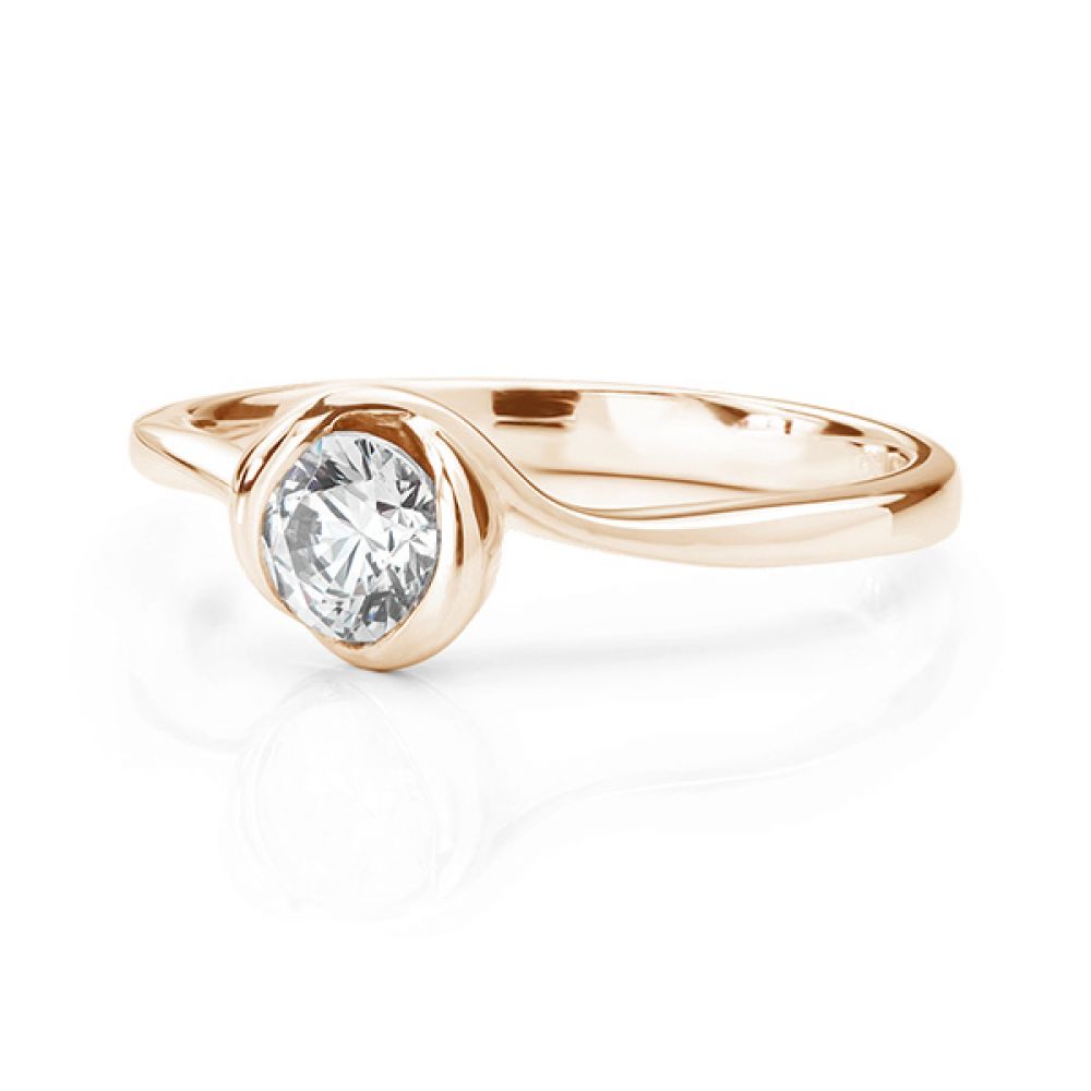 Rosebud engagement ring rose gold lying down Rosebud engagement ring rose gold lying down