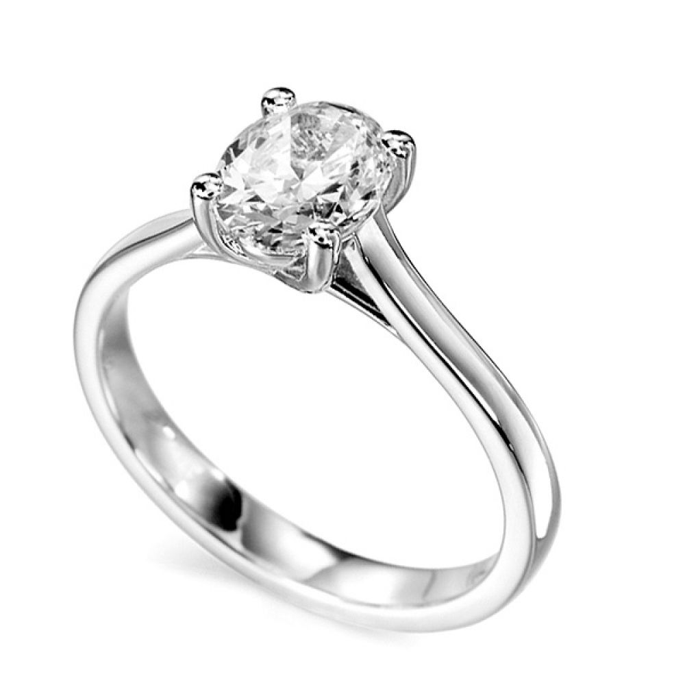 Zarah - Oval Solitaire Diamond Engagement Ring