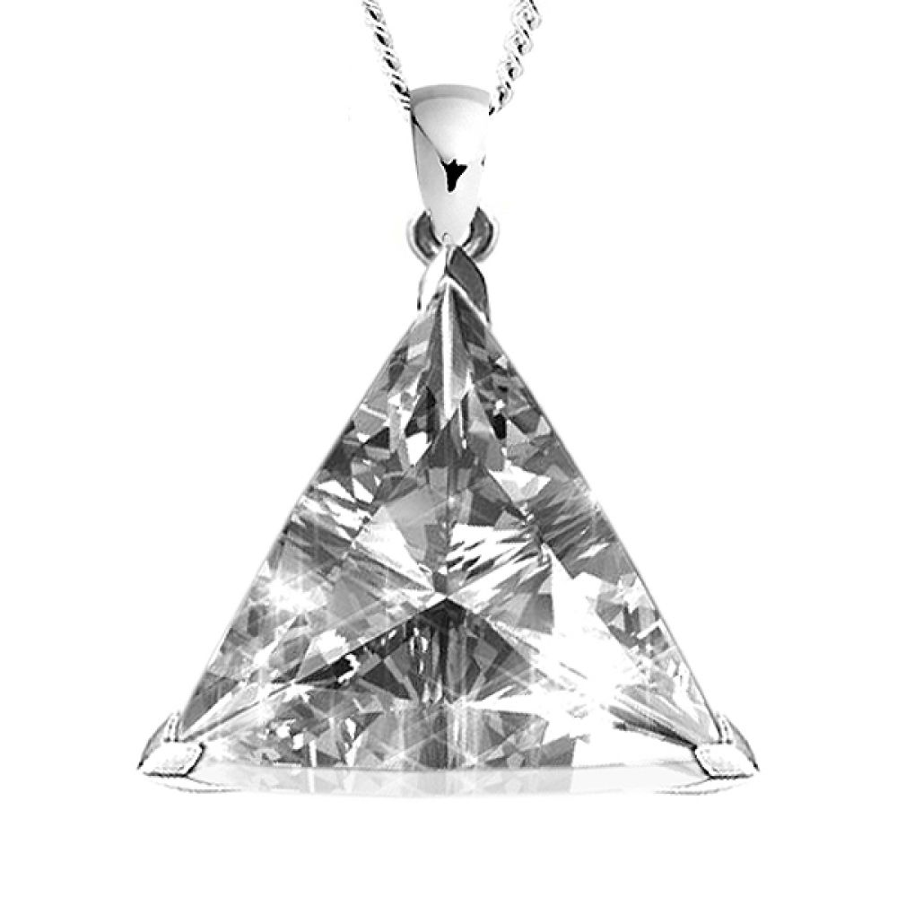 Trilliant Cut Diamond Pendant