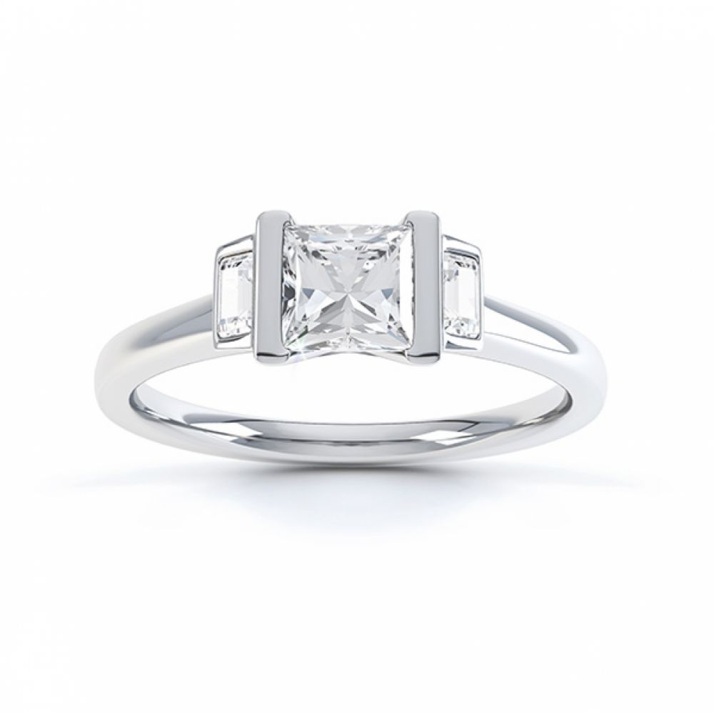 Art Deco engagement ring shown in Fairtrade White Gold Art Deco engagement ring shown in Fairtrade White Gold
