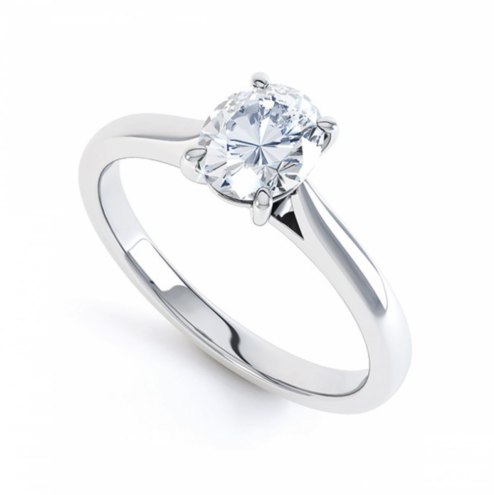 Calais - Four Claw Oval Solitaire Calais - Four Claw Oval Solitaire