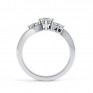 Lyra 5 stone diamond engagement ring side view in white gold Lyra 5 stone diamond engagement ring side view in white gold