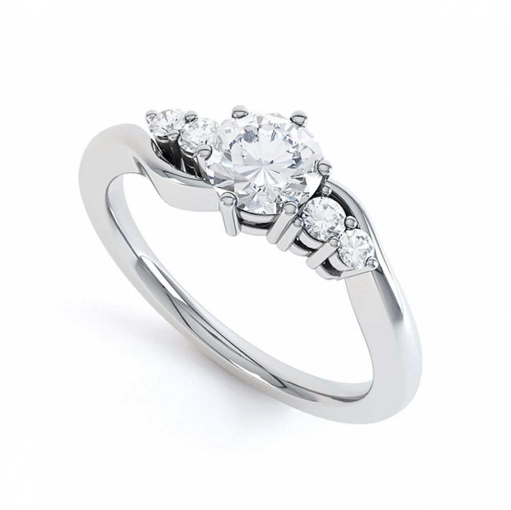 Lyra - Five Stone Diamond Engagement Ring Lyra - Five Stone Diamond Engagement Ring
