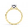 6 Claw Diamond Engagement Ring with Basket Setting Side View In Yellow Gold 6 Claw Diamond Engagement Ring with Basket Setting Side View In Yellow Gold