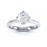 Lotus 4 Claw Compass Set Engagement Ring Front View In White Gold Lotus 4 Claw Compass Set Engagement Ring Front View In White Gold