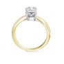 Ultramodern 4 Claw Emerald Diamond Solitaire Yellow Gold Ring Ultramodern 4 Claw Emerald Diamond Solitaire Rose Gold Ring