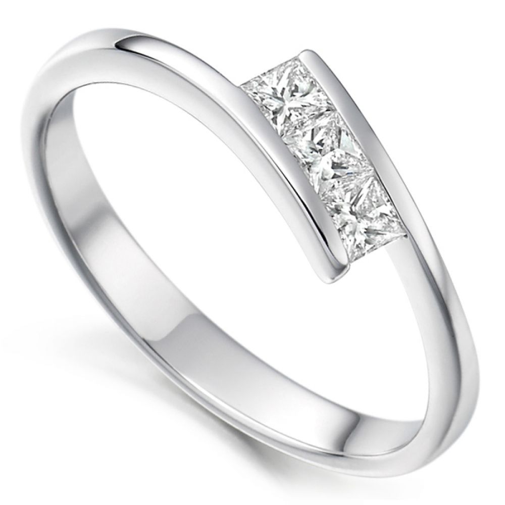 Apex - Princess Cut Trilogy Ring