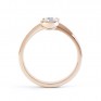 2 stone Couplet design diamond engagement ring in platinum side view rose gold 2 stone Couplet design diamond engagement ring in platinum side view rose gold