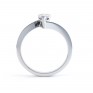 R1D068 Side, Pear shaped Twist Engagement Ring, White Gold R1D068 Side, Pear shaped Twist Engagement Ring, White Gold