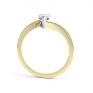 R1D068 Side, Pear shaped Twist Engagement Ring, Yellow Gold R1D068 Side, Pear shaped Twist Engagement Ring, Yellow Gold