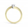 R1D068 Side, Pear shaped Twist Engagement Ring, Yellow Gold R1D068 Side, Pear shaped Twist Engagement Ring, Yellow Gold