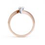R1D068 Side, Pear shaped Twist Engagement Ring, Rose Gold R1D068 Side, Pear shaped Twist Engagement Ring, Rose Gold