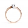 R1D068 Side, Pear shaped Twist Engagement Ring, Rose Gold R1D068 Side, Pear shaped Twist Engagement Ring, Rose Gold