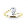 R1D068 Top, Pear shaped Twist Engagement Ring, Yellow Gold R1D068 Top, Pear shaped Twist Engagement Ring, Yellow Gold