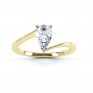 R1D068 Top, Pear shaped Twist Engagement Ring, Yellow Gold R1D068 Top, Pear shaped Twist Engagement Ring, Yellow Gold