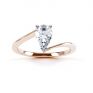 R1D068 Top, Pear shaped Twist Engagement Ring, Rose Gold R1D068 Top, Pear shaped Twist Engagement Ring, Rose Gold