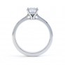 Classic 4 Claw Emerald Cut Diamond Solitaire Side View Classic 4 Claw Emerald Cut Diamond Solitaire Side View