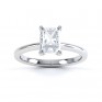 Classic 4 Claw Emerald Cut Diamond Solitaire Top View Classic 4 Claw Emerald Cut Diamond Solitaire Top View