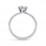 6 Claw Twist Solitaire Diamond ring - Side White 6 Claw Twist Solitaire Diamond ring - Side White