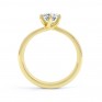 6 Claw Twist Solitaire Diamond ring - Side Yellow 6 Claw Twist Solitaire Diamond ring - Side Yellow