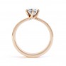 6 Claw Twist Solitaire Diamond ring - Side Rose 6 Claw Twist Solitaire Diamond ring - Side Rose