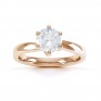 6 Claw Twist Solitaire Diamond ring - Top Rose 6 Claw Twist Solitaire Diamond ring - Top Rose