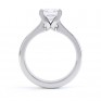 Folded 4 Claw Princess Cut Engagement Ring Side View Folded 4 Claw Princess Cut Engagement Ring Side View