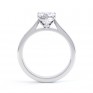 Side View Kama Heart Solitaire Engagement Ring White Gold Side View Kama Heart Solitaire Engagement Ring White Gold