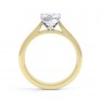 Side View Kama Heart Solitaire Engagement Ring Yellow Gold Side View Kama Heart Solitaire Engagement Ring Yellow Gold