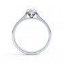 Angel heart shaped solitaire engagement ring white gold side view Angel heart shaped solitaire engagement ring white gold side view