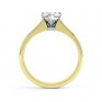 Aphrodite Heart Shaped Diamond Solitaire Engagement Ring Yellow Gold Side View Aphrodite Heart Shaped Diamond Solitaire Engagement Ring Yellow Gold Side View