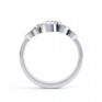 Diamond bubble ring side view white gold Diamond bubble ring side view white gold